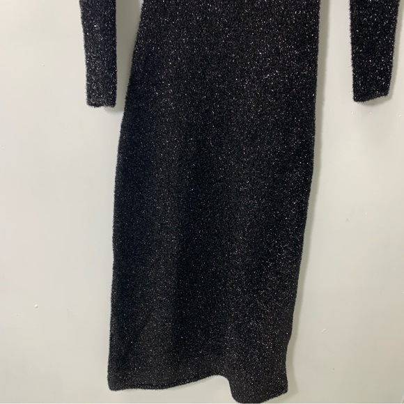 ZARA OPEN BACK KNIT TINSEL DRESS size M NWT - Picture 12 of 13